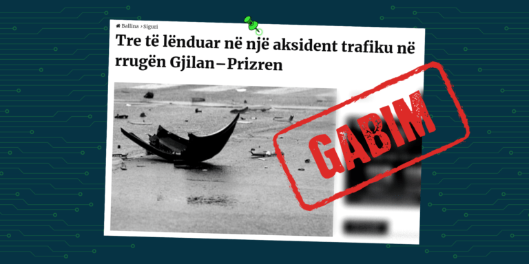 Raportohet gabimisht aksidenti i ndodhur në rrugën Gjakovë – Prizren