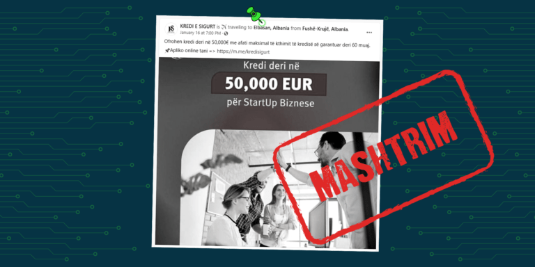 Vazhdon publikimi i kampanjave të rreme për kredi