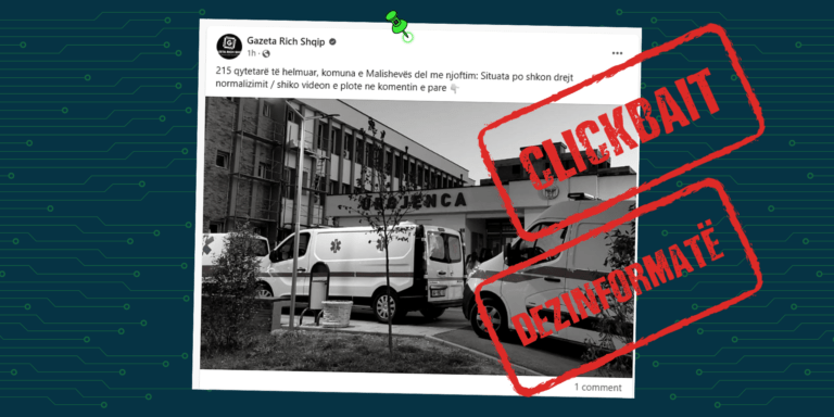 Lajmi për helmimin e 215 qytetarëve në Malishevë, është i vjetër