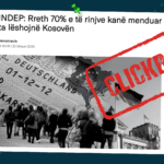 Në titull nuk sqarohet se hulumtimi është bërë vetëm për tri komuna të Kosovës