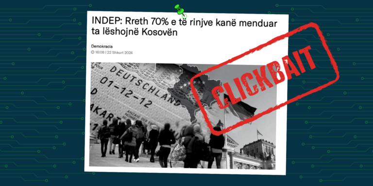 Në titull nuk sqarohet se hulumtimi është bërë vetëm për tri komuna të Kosovës