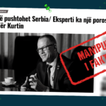 Përmes titullit pretendohet rrejshëm se Fehlinger ka bërë thirrje që të pushtohet Serbia