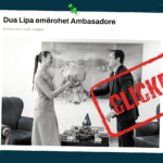 Titull dhe fotografi çorientuese për emërimin si ambasadore të këngëtares Dua Lipa