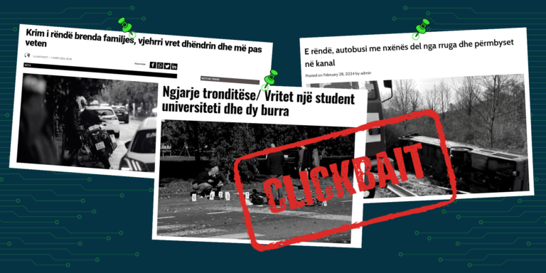 Artikuj me tituj përgjithësues për rastet tragjike, që nuk sqarojnë vendndodhjen e ngjarjeve