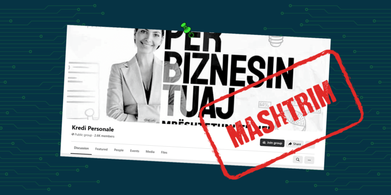 Kujdes nga grupi “Kredi personale” në Facebook që publikon kampanja të rreme për kredi