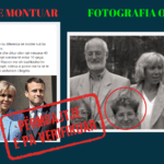 Imazhi që paraqet Macron-in në moshë të re së bashku me gruan e tij, është i montuar