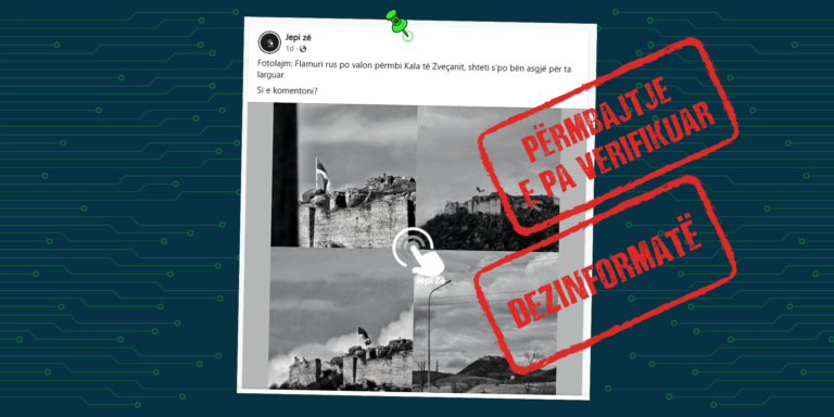 Pretendim i rremë se në Kalanë e Zveçanit është i vendosur flamuri i Rusisë
