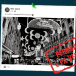 Fotografia me dekorimet për muajin e Ramazanit nuk është nga Frankfurti, ajo është shkrepur vitin e kaluar në Londër