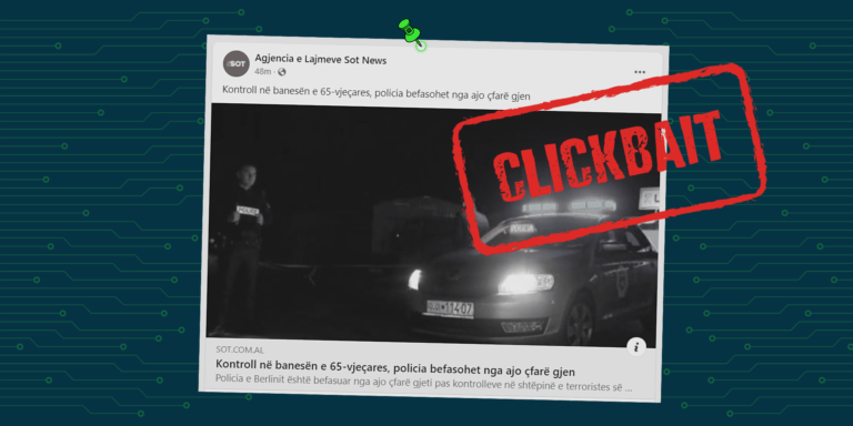 Titulli përgjithësues dhe fotografia që shfaq veturën e Policisë së Kosovës bëjnë që të kuptohet gabimisht se ngjarja ka ndodhur në Kosovë