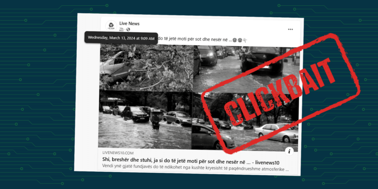 Vazhdon të publikohet lajmi i vjetër për përkeqësimin e motit në Shqipëri