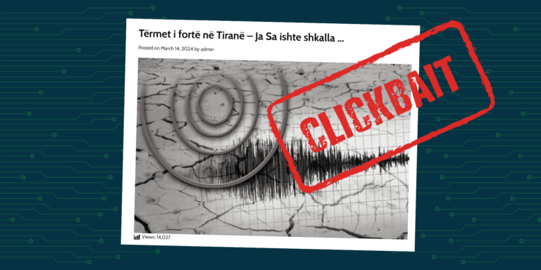 Tërmeti ka ndodhur në Mal të Zi, ndërsa lëkundjet u ndjenë edhe në Tiranë