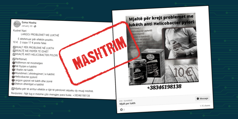 Produkti bimor paraqitet rrejshëm si mjaltë për shërimin e lukthit