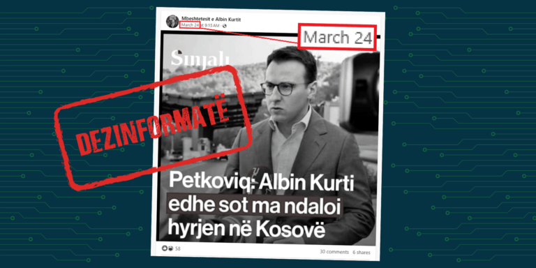 Publikohet si aktual, lajmi i vjetër për ndalimin e hyrjes së Petar Petkoviqit në Kosovë