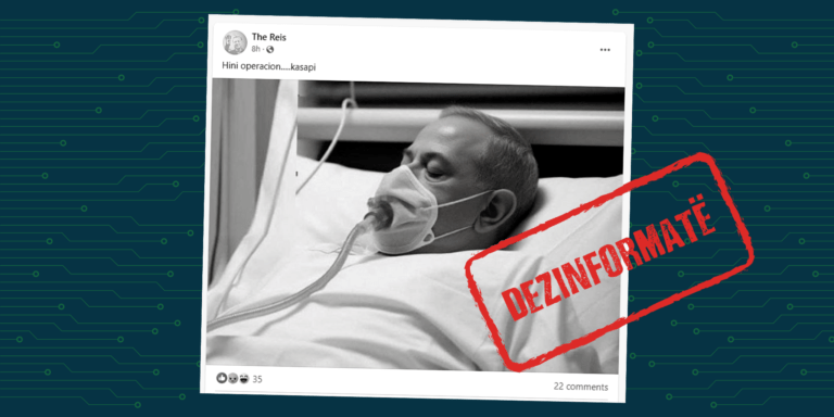 Imazhi që shfaq kryeministrin izraelit Benjamin Netanyahu të shtrirë në spital, është i gjeneruar me Inteligjencë Artificiale