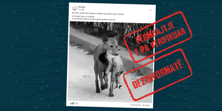 Fotografia nuk është realizuar në Gaza dhe qarkullon në internet që nga viti 2017