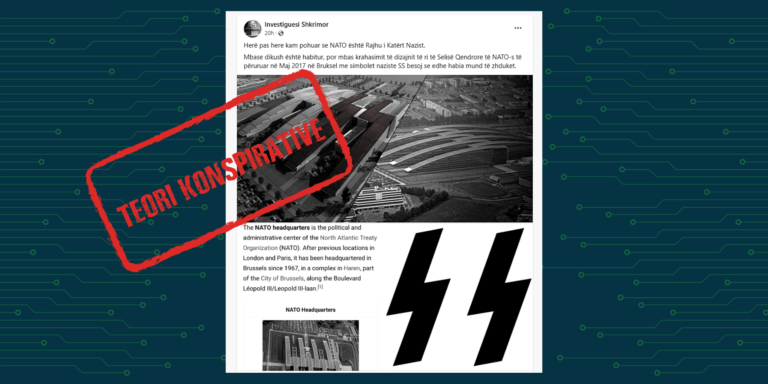 Pretendimi se dizajni i objektit të selisë së NATO-s në Bruksel paraqet simbolet naziste SS, është i rremë