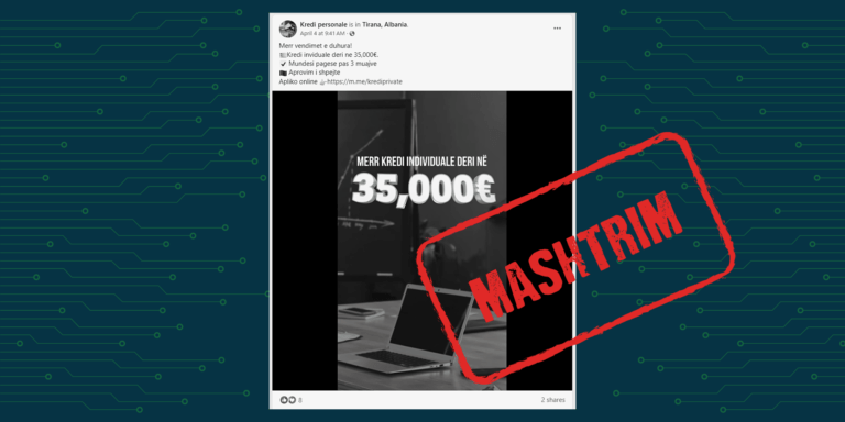 Faqja e dyshimtë keqpërdor video-kampanjën e një banke në Kosovë 