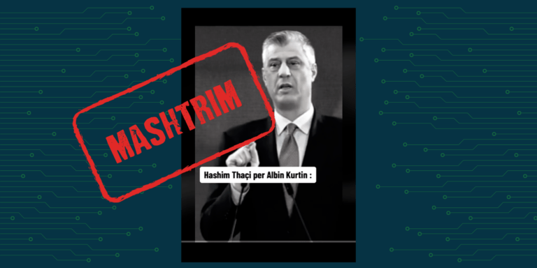 Zëri i dëgjuar në audio të video-materialit që shfaq Hashim Thaçin, nuk është i tij