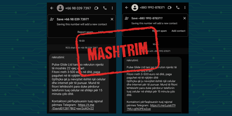Kujdes nga SMS-të mashtruese prej vendeve aziatike që ofrojnë mundësi për përfitime financiare