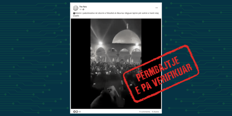 Video nuk paraqet palestinezët duke festuar për sulmin e Iranit ndaj Izraelit