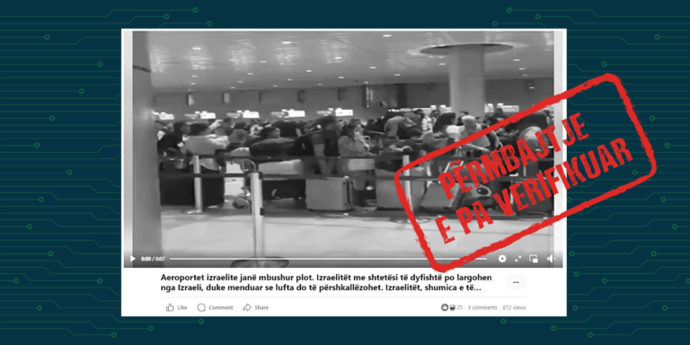 Video e muajit tetor 2023 që i paraqet izraelitët duke u larguar nga aeroporti, paraqitet si aktuale