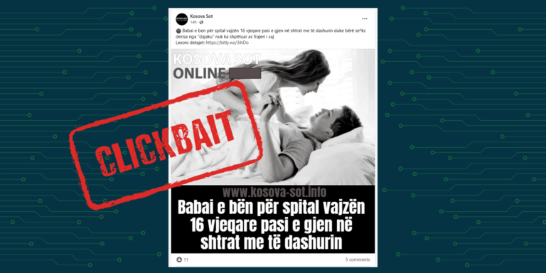 Në titull nuk sqarohet se ngjarja ka ndodhur në Itali