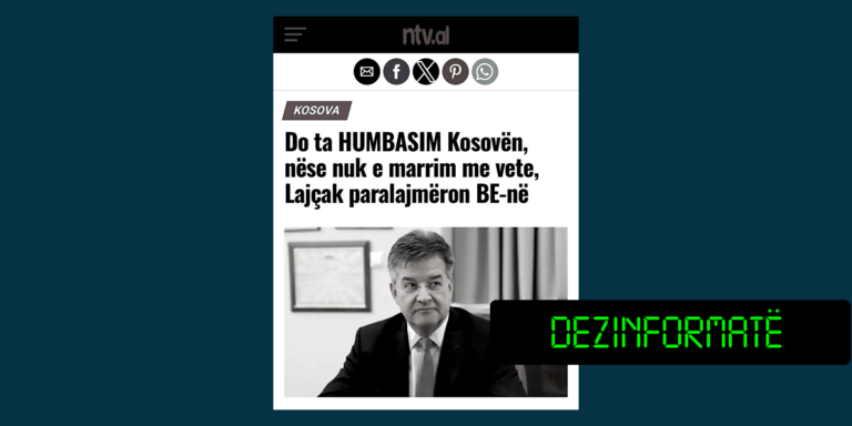 Lajçak nuk ka thënë se BE-ja do ta humbë Kosovën nëse nuk e merr me vete