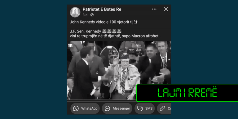 Veterani i Luftës së Dytë Botërore Russell Picket paraqitet si ish-presidenti John Kennedy