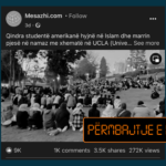 Nuk ka fakte se personat që shfaqen në lutjet e namazit në Universitetin e Kalifornisë, janë studentë amerikanë të konvertuar në besimin islam