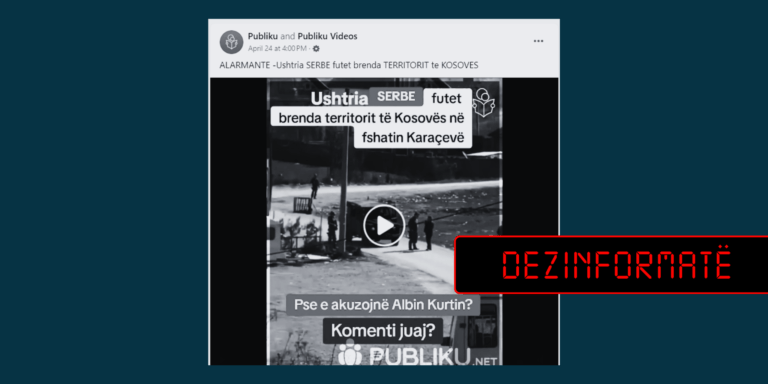 Përmes videos së vjetër pretendohet rrejshëm se xhandarmëria serbe u fut në Kosovë