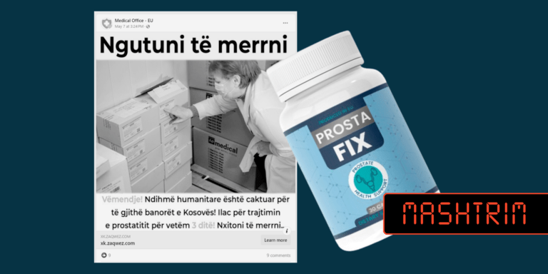Mashtrohet përmes postimit “për ndihmë humanitare” lidhur me medikamentin për prostatë