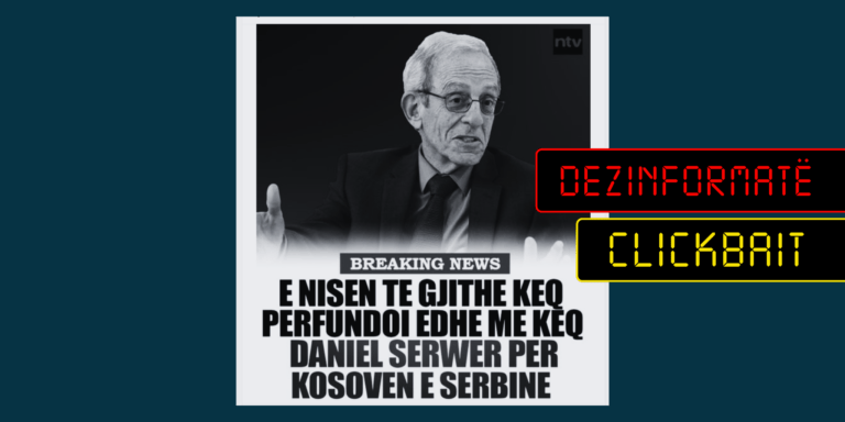 Deklarata nga Serwer nuk ishte për Kosovën e Serbinë, por për Lajçakun e Escobarin
