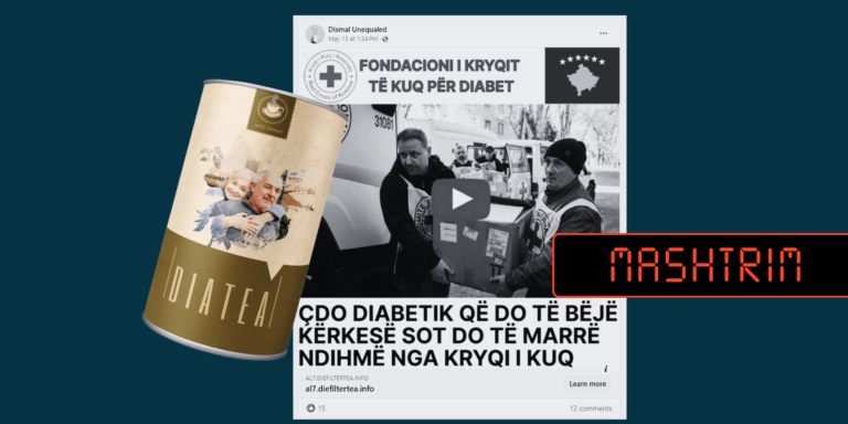 Mashtrim nëpërmjet postimit “për ndihmë nga Kryqi i Kuq për diabetikët”