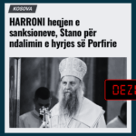 Stano s’e ka ndërlidhur ndalimin e vizitës së Porfirijes me vazhdimin e masave ndaj Kosovës