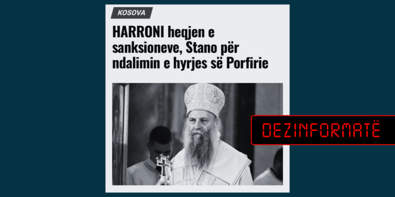 Stano s’e ka ndërlidhur ndalimin e vizitës së Porfirijes me vazhdimin e masave ndaj Kosovës