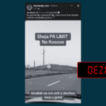 Pretendohet rrejshëm se në një autostradë në Kosovë lejohet vozitja pa limit shpejtësie
