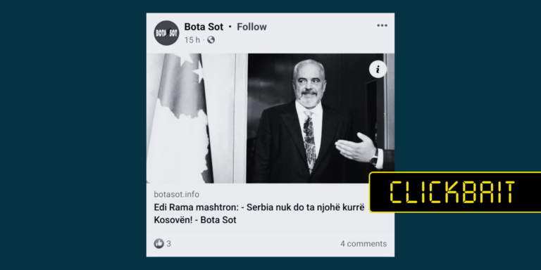 Rama nuk ka thënë se Serbia nuk do ta njohë kurrë Kosovën