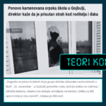 Pretendohet pa fakte se një grup shqiptarësh kanë sulmuar një shkollë të serbëve në Vushtrri