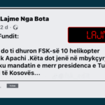 Ripublikohet pretendimi i rremë se Turqia i ka dhuruar FSK-së 10 helikopterë luftarakë “Apache”