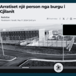 Përmes titullit pretendohet gabimisht se një person është arratisur nga burgu