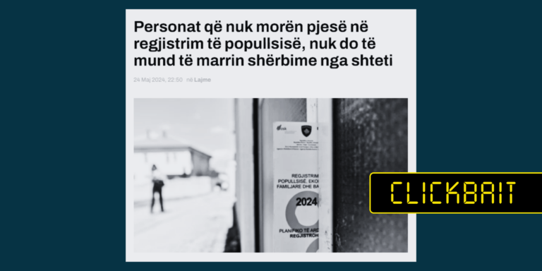 Ende nuk dihet nëse personat që nuk janë regjistruar, nuk do të marrin shërbime nga shteti