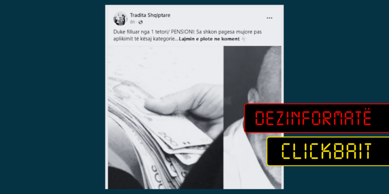 Lajmi i vjetër për rritjen e pensioneve paraqitet rrejshëm si aktual