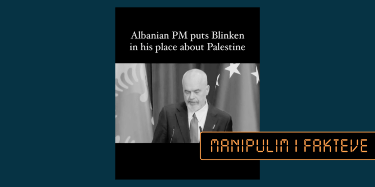 Interpretim i pasaktë i deklaratave të Edi Ramës për Izraelin dhe Palestinën