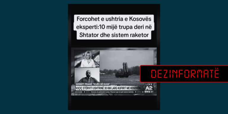 Deklarata nuk është dhënë për FSK-në, por për NATO-n