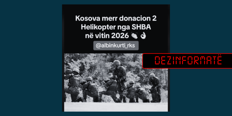 Pretendimi se Kosova në vitin 2026 do të marrë donacion dy helikopterë nga SHBA-të, është i rremë