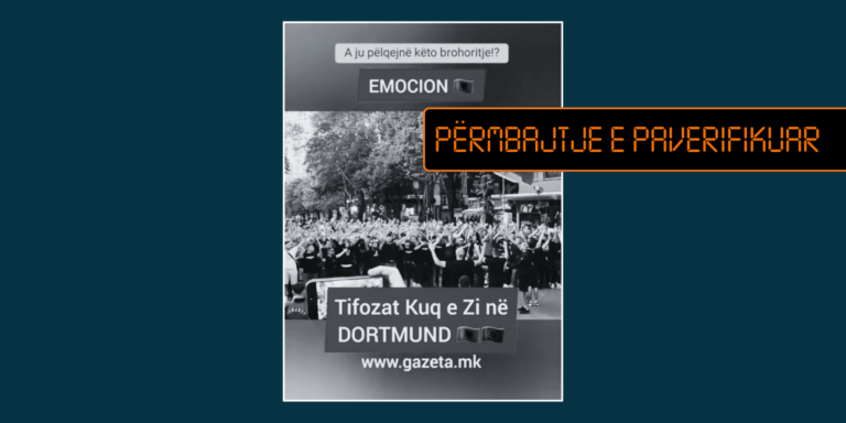 Pamjet nuk paraqesin “Tifozat Kuq e Zi” në Dortmund, videoja u realizua në Tiranë