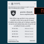 Përmbajtja që pretendon se Qeveria e Kosovës do të ofrojë kurse falas në gjuhën angleze është mashtrim