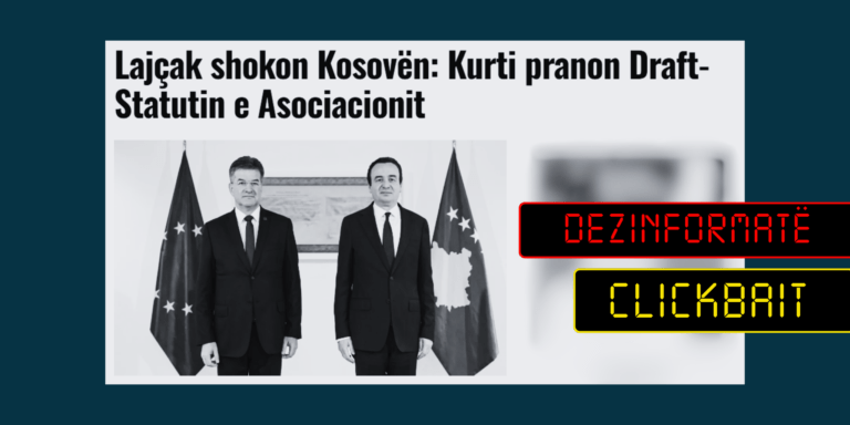 Lajçak nuk ka deklaruar se “Kurti pranon draft-statutin e Asociacionit”