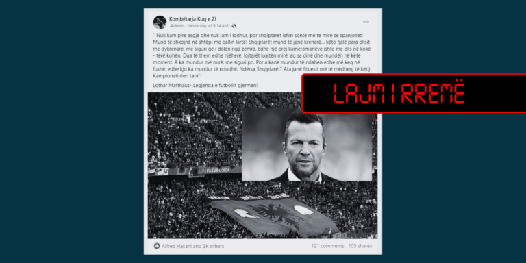 Matthaus nuk ka folur për kombëtaren shqiptare të futbollit