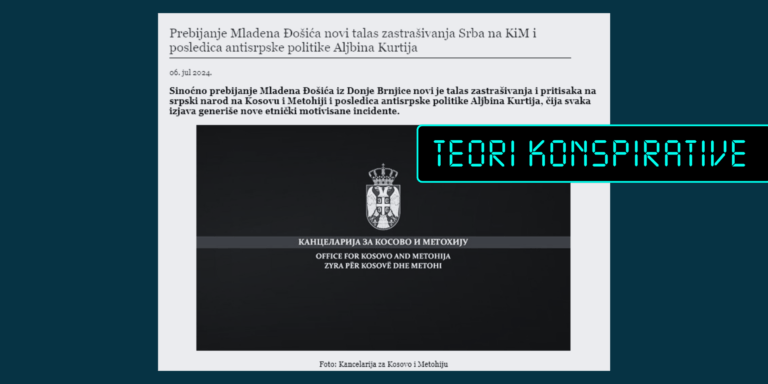 Pretendohet pa fakte se rrahja e qytetarit serb në Bërnicë ndodhi “për motive etnike si pasojë e politikës antiserbe të Kurtit”